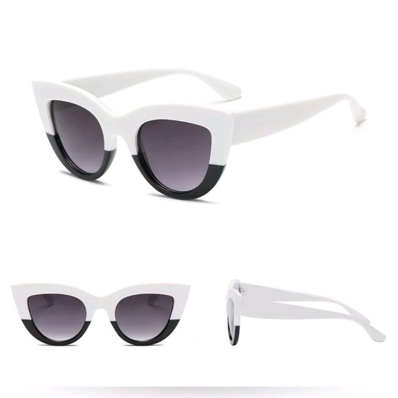 Accessories Black White Cat Eye Sunglasses New Poshmark